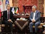 The presence of the South Korean ambassador in the Tabriz chamber of commerce 